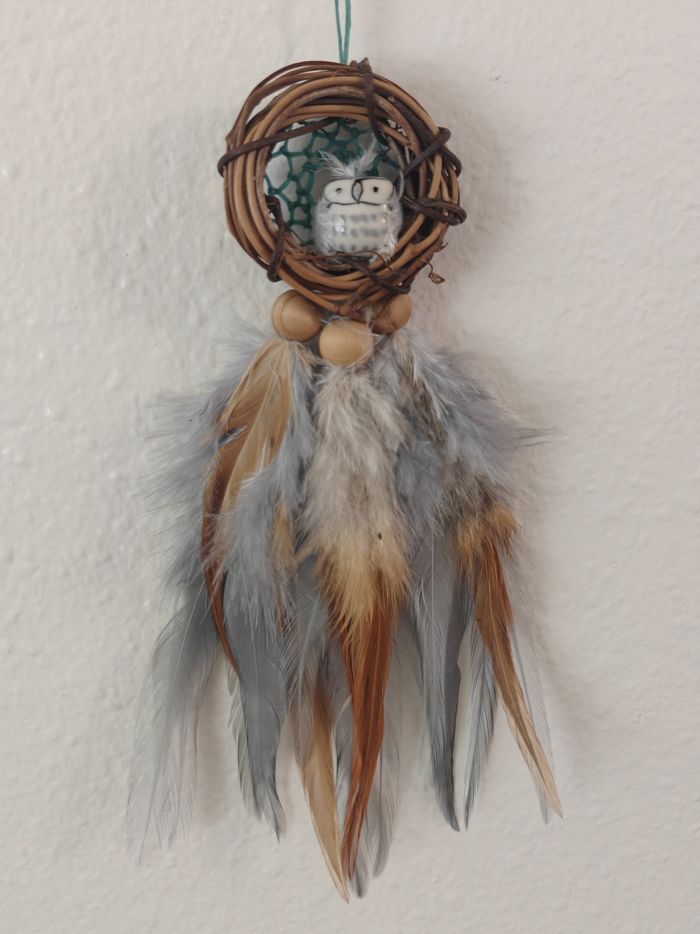 Handmade Owl Dreamcatcher Wall hanging